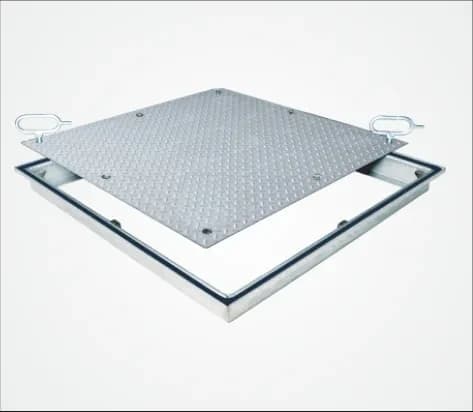 Capac cu tablă striată, oțel inoxidabil C250, 400x400, BAUKANAL, imaginea 5